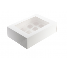 12 HOLE CUP CAKE BOX W/INSERT