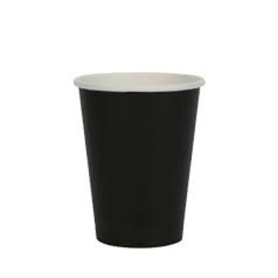 12OZ BLACK SINGLE WALL HOT CUP