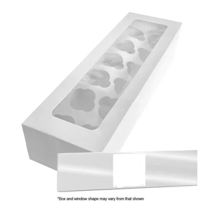 LONG 12 HOLE CUP CAKE BOX W/INSERT