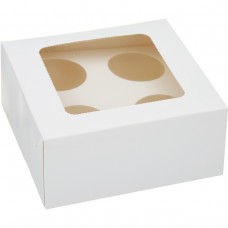 4 HOLE CUP CAKE BOX W/INSERT