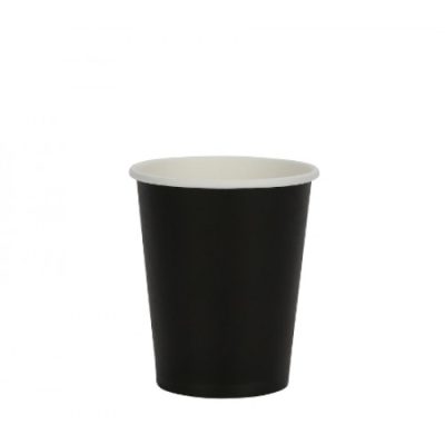 8OZ BLACK SINGLE WALL HOT CUP