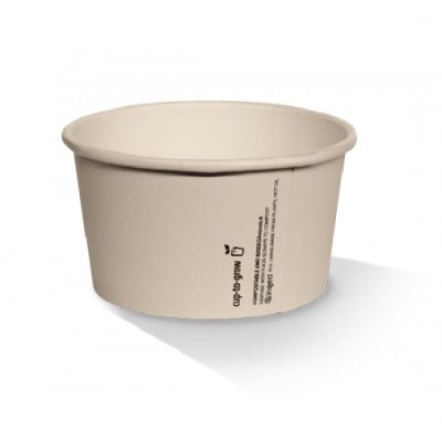 8OZ ICE CREAM COMPOSTABLE PAPER CUP