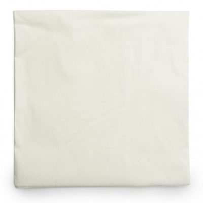 WHITE QUILTED COCKTAIL NAPKIN