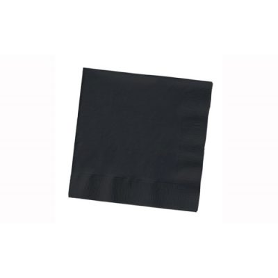 BLACK QUILTED COCKTAIL NAPKIN