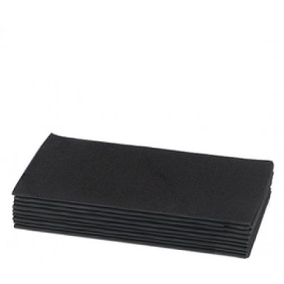 BLACK DINNER NAPKINS GT FOLD
