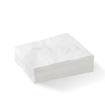 WHITE 1PLY LUNCH NAPKIN
