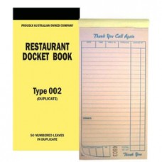 RESTAURANT DOCKET BOOK 002