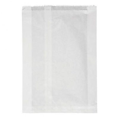 WHITE DOUBLE BREAD PAPER BAG