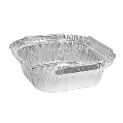 FOIL CONTAINER- SMALL SHALLOW SQUARE