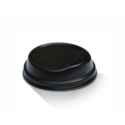 BLACK BIODEGRADABLE LID TO SUIT 6-8OZ