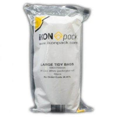 BIN LINER WHITE- LARGE 36LT