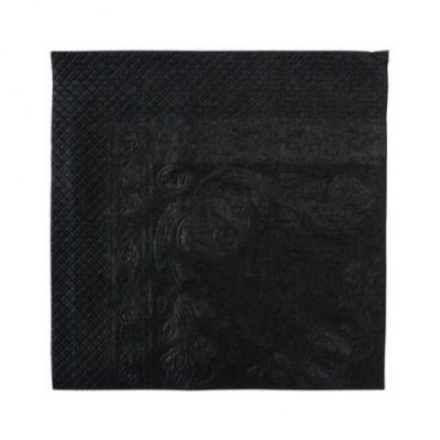 BLACK LUNCH NAPKIN