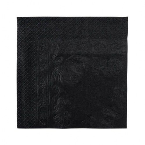 BLACK LUNCH NAPKIN