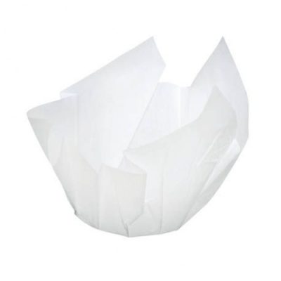 WHITE MUFFIN PAPERS