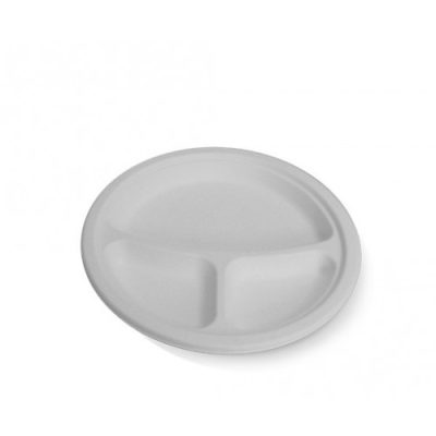 PULP MOULDED PLATE 9" COMPARTMENT