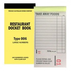 TAKEAWAY DOCKET BOOK 006