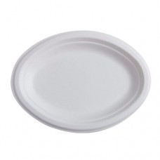 PULP MOULDED PLATE 10" X 7" OVAL