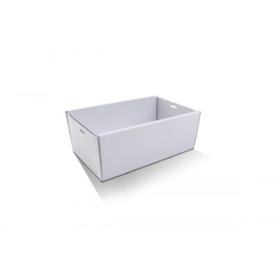 WHITE CATERING TRAY SMALL 80MM