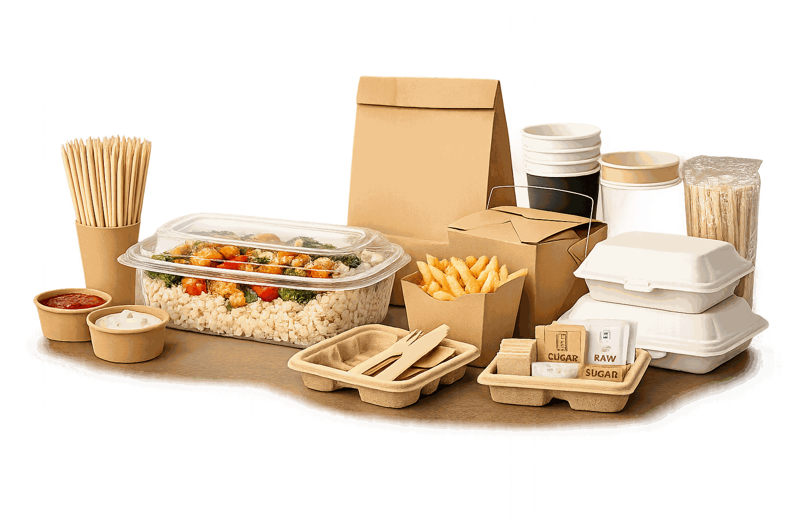 Eco food packaging range