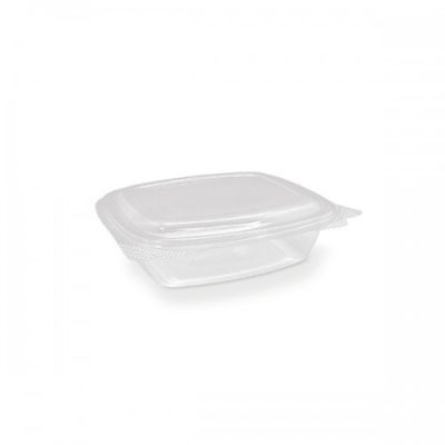 HINGED RECTANGLE PET CONTAINER 24OZ