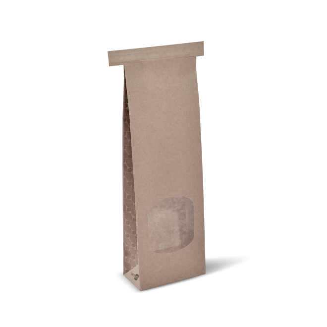SMALL WINDOW ECO TIN TIE BAG