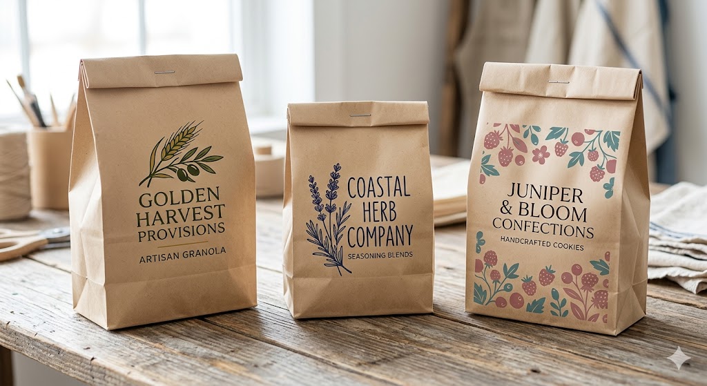 Custom printed flat bag design 2