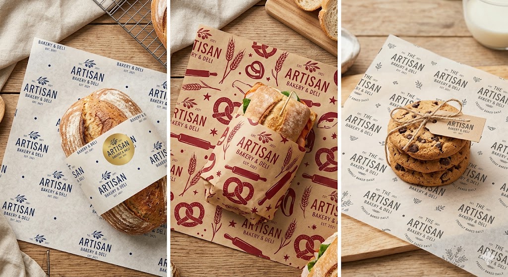 Custom printed greaseproof paper sheets