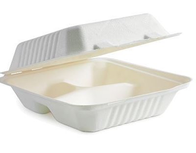 SUGARCANE DINNER 8" 3 COMPART