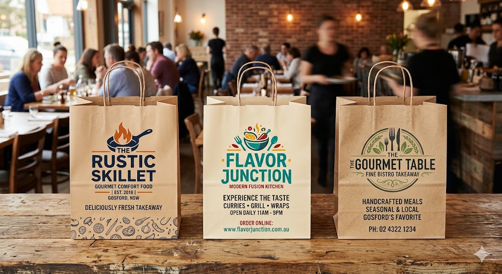 Custom printed takeaway bag design 3