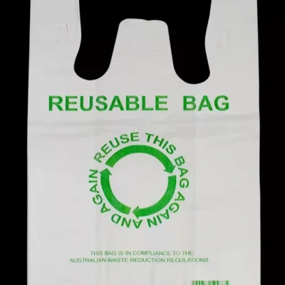 Plastic Reuseable Singlet Large Carry Bags